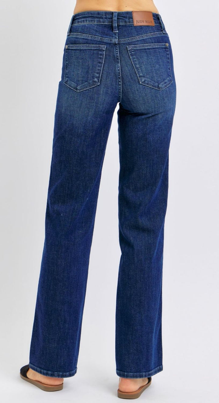 Judy Blue First Date MR Tummy Control Straight, CURVY