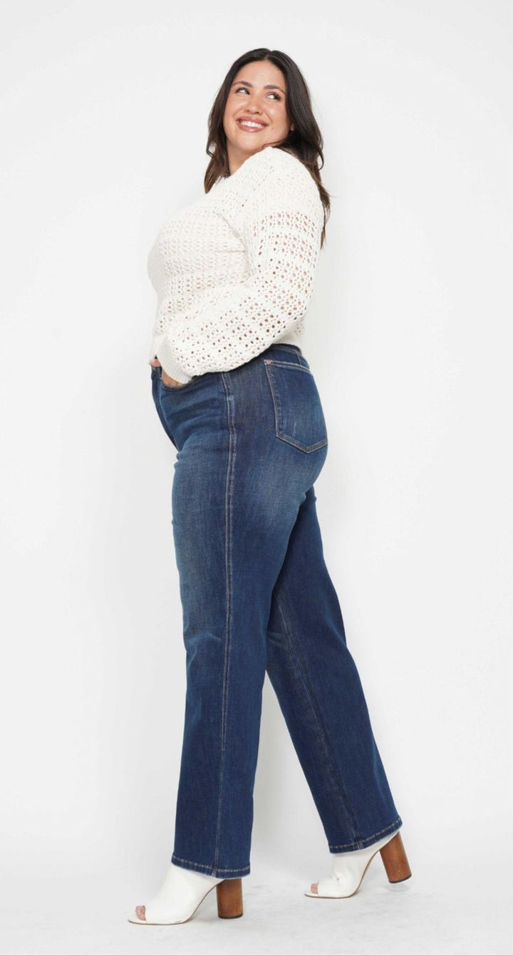 Judy Blue All For You HW Tummy Control Straight CURVY