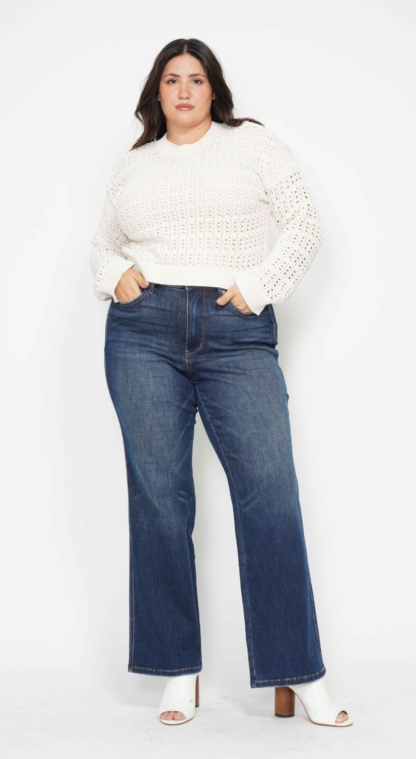 Judy Blue All For You HW Tummy Control Straight CURVY