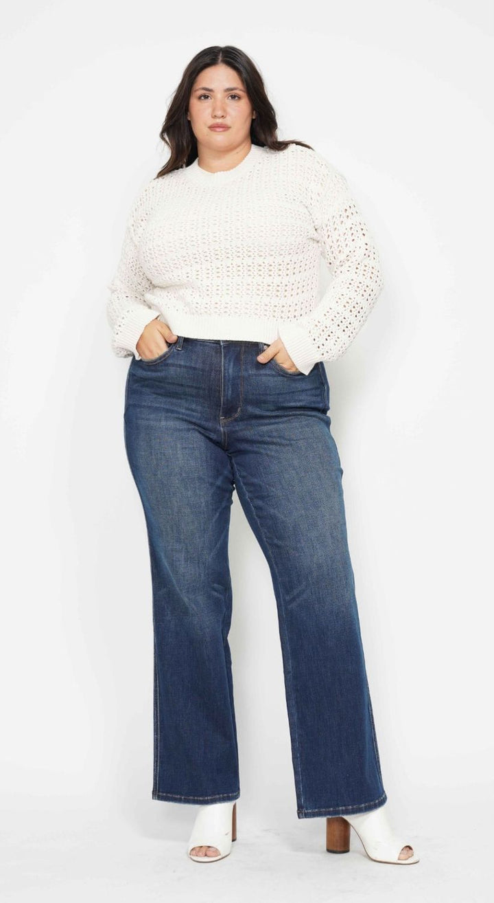 Judy Blue All For You HW Tummy Control Straight CURVY