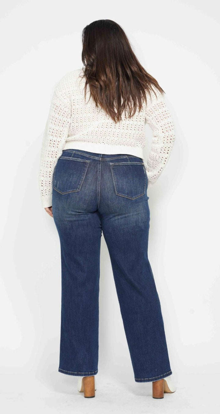 Judy Blue All For You HW Tummy Control Straight CURVY