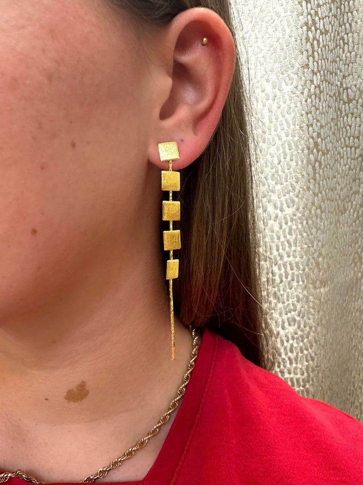 Betty Carre Alaska Four Square Earrings