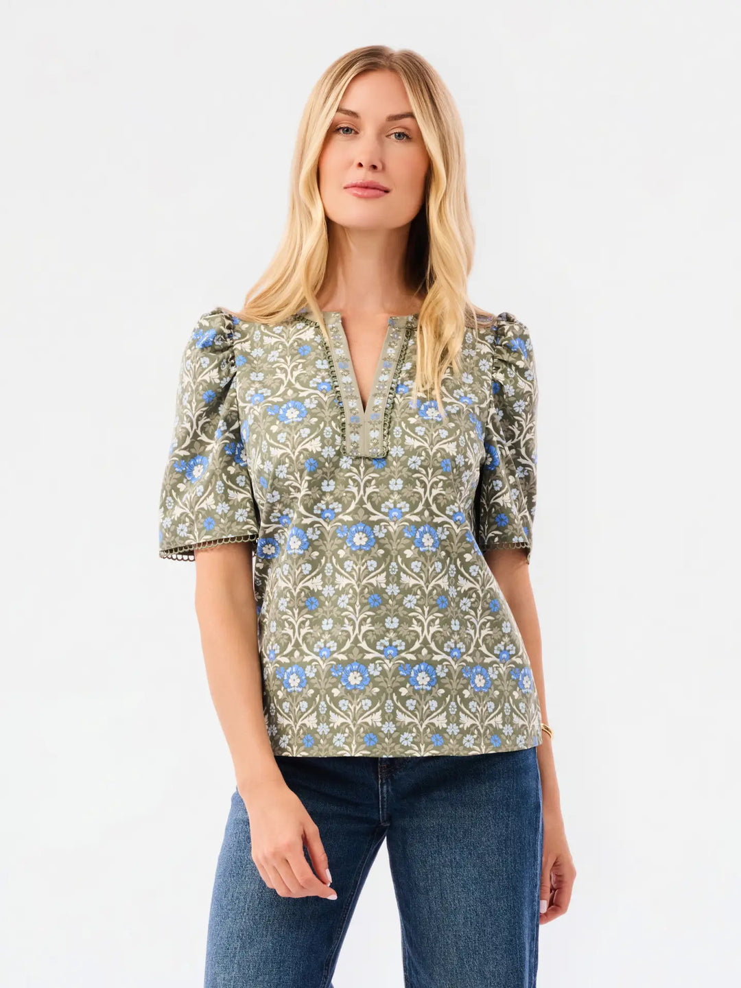 Mary Square Ashdown Abbey Olive Adelyn Top