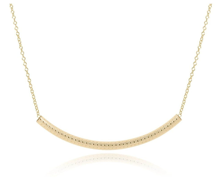 enewton 16" Necklace Gold - Bliss Bar Textured Gold