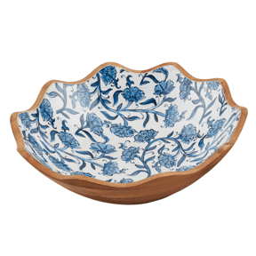 Mud Pie Block Print Enamel Bowl