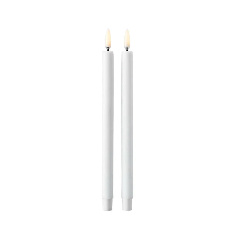 Uyuni Taper Candle, Smooth - 2 pack