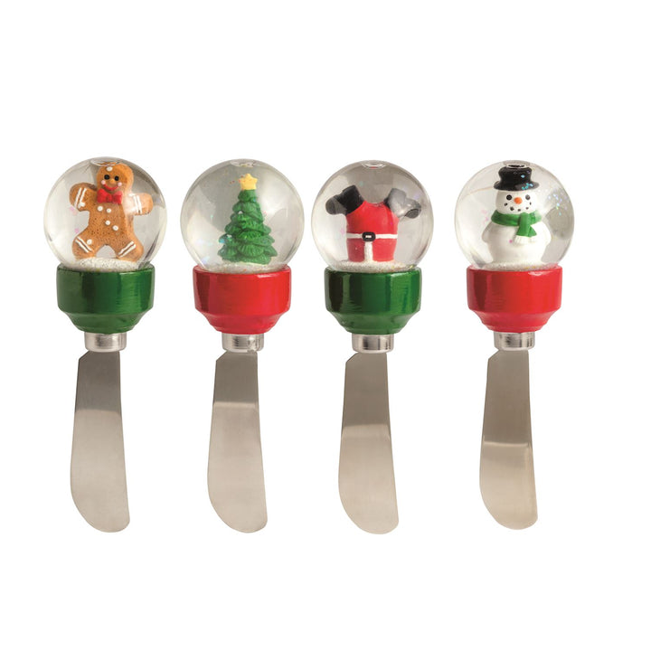 Mud Pie Christmas Snow Globe Spreaders