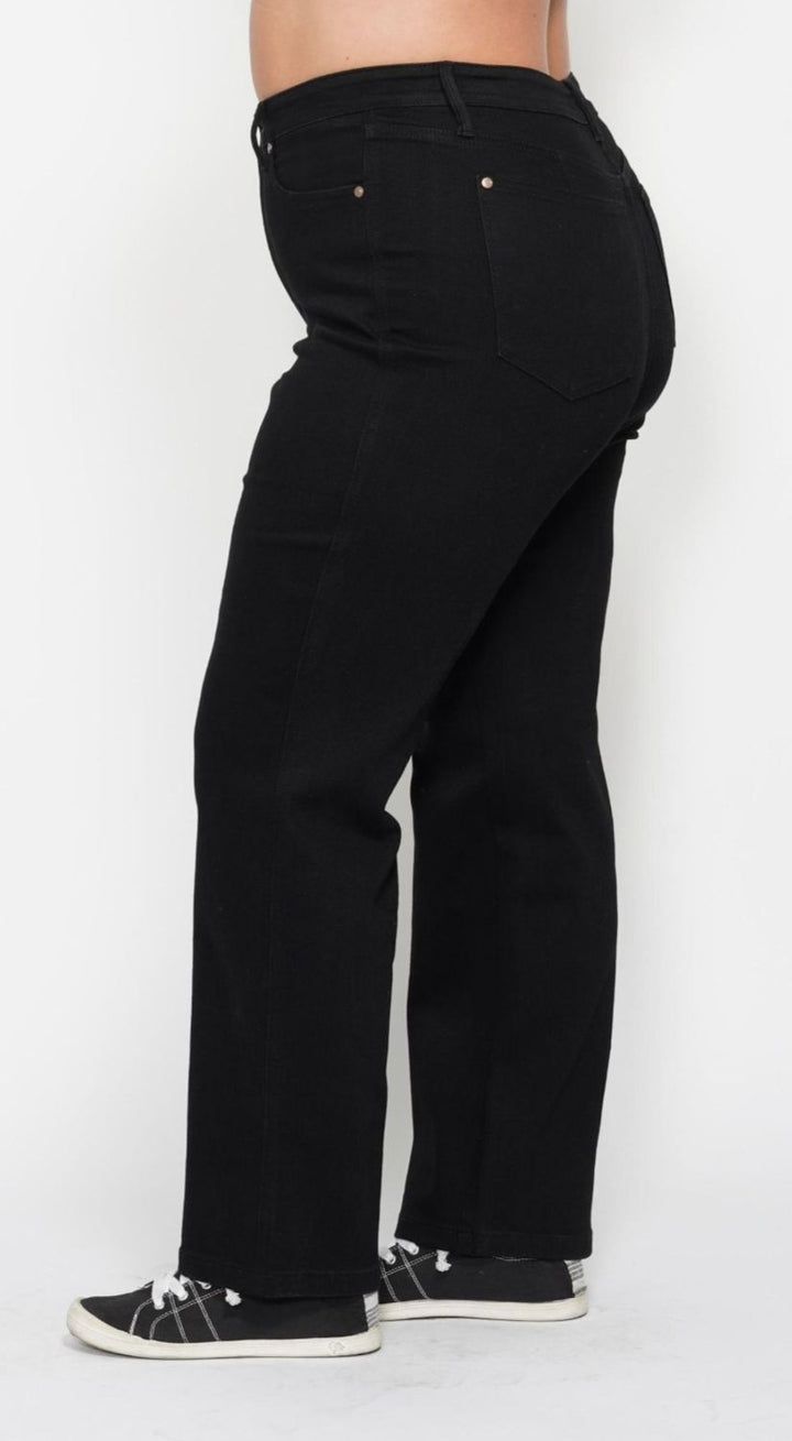 Judy Blue Classy HW Tummy Control Straight, CURVY