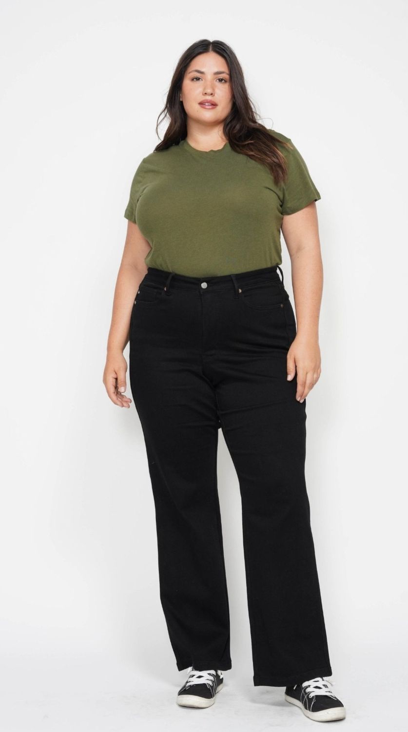 Judy Blue Classy HW Tummy Control Straight, CURVY