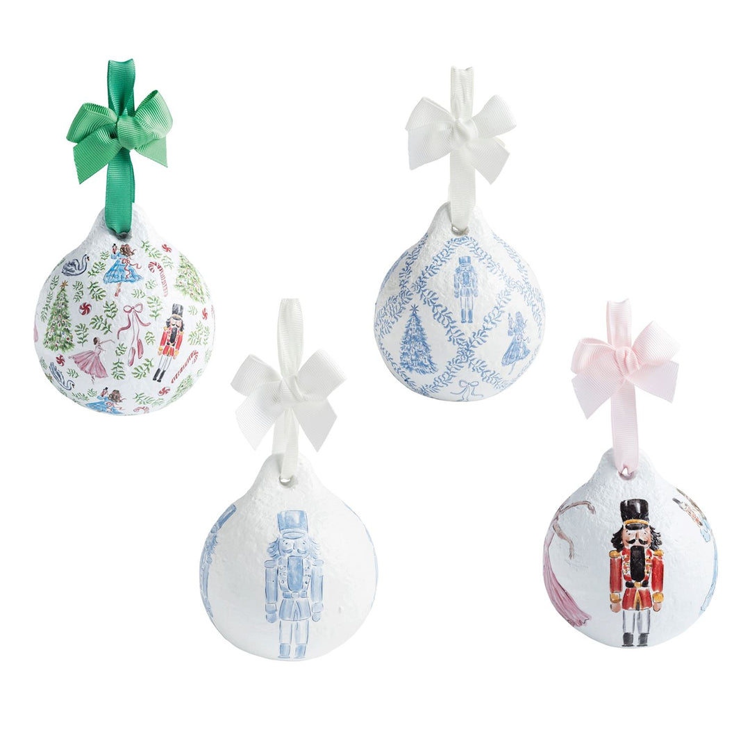 Mud Pie Nutcracker Papier-Mâché Ornaments