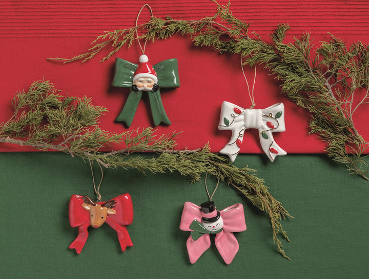 Mud Pie Bow Icon Ornaments