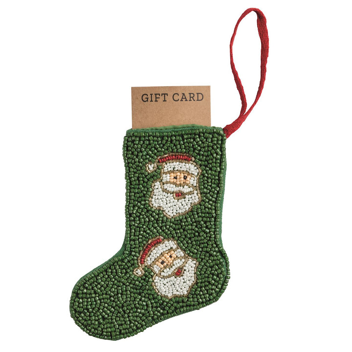 Mud Pie Tree Beaded Stocking Ornament