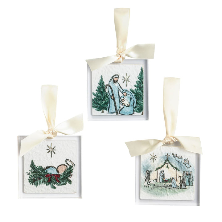 Mud Pie Nativity Acrylic Ornament