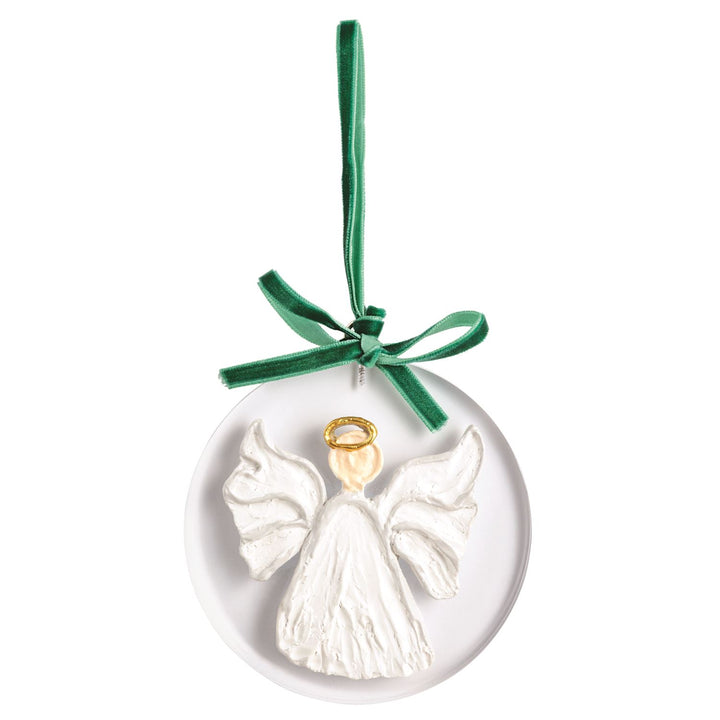 Mud Pie White Christmas Painted Acrylic Ornament