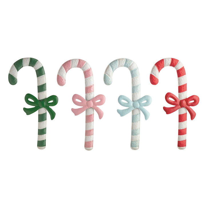 Mud Pie Bow Candy Cane Ornaments