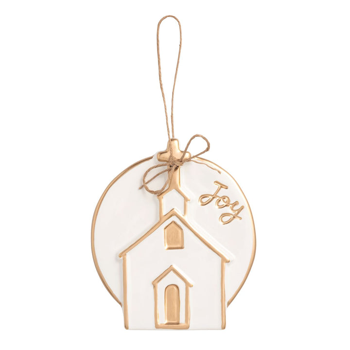 Mud Pie Gold Disc Ornament
