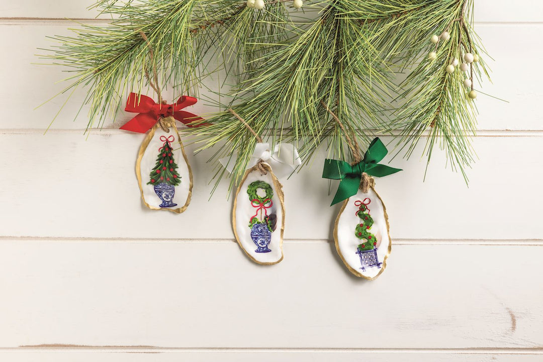 Mud Pie Paint Oyster Ornament