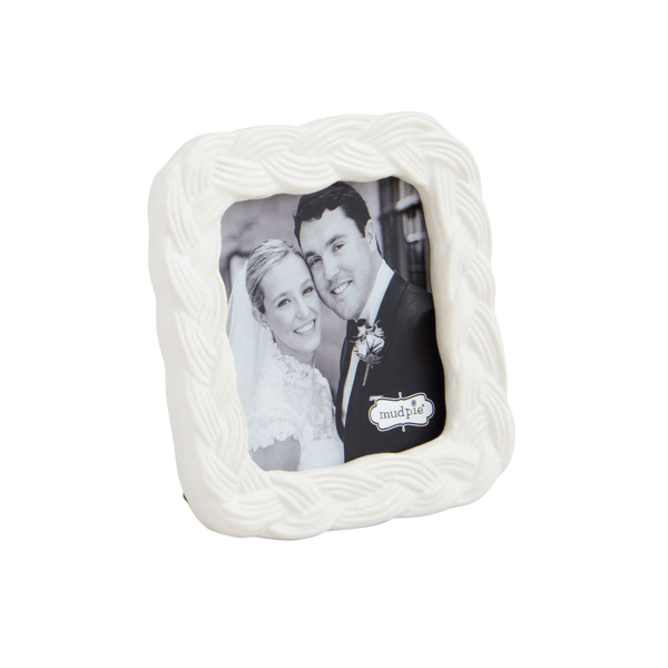Mud Pie Woven Ceramic Frame