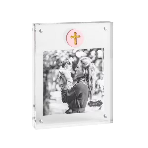 Mud Pie Acrylic Cross Icon Frame