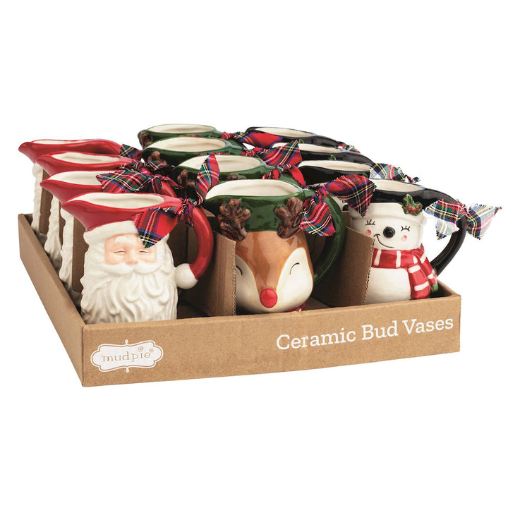 Mud Pie Christmas Icon Bud Vase