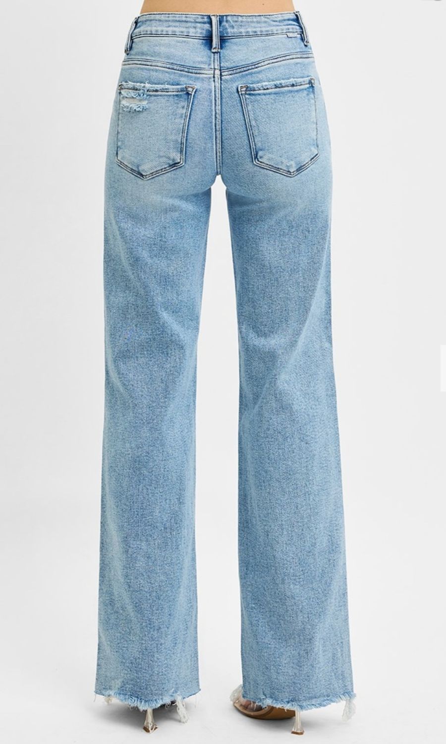 Risen Forevermore Tummy Control MR Wide Jeans