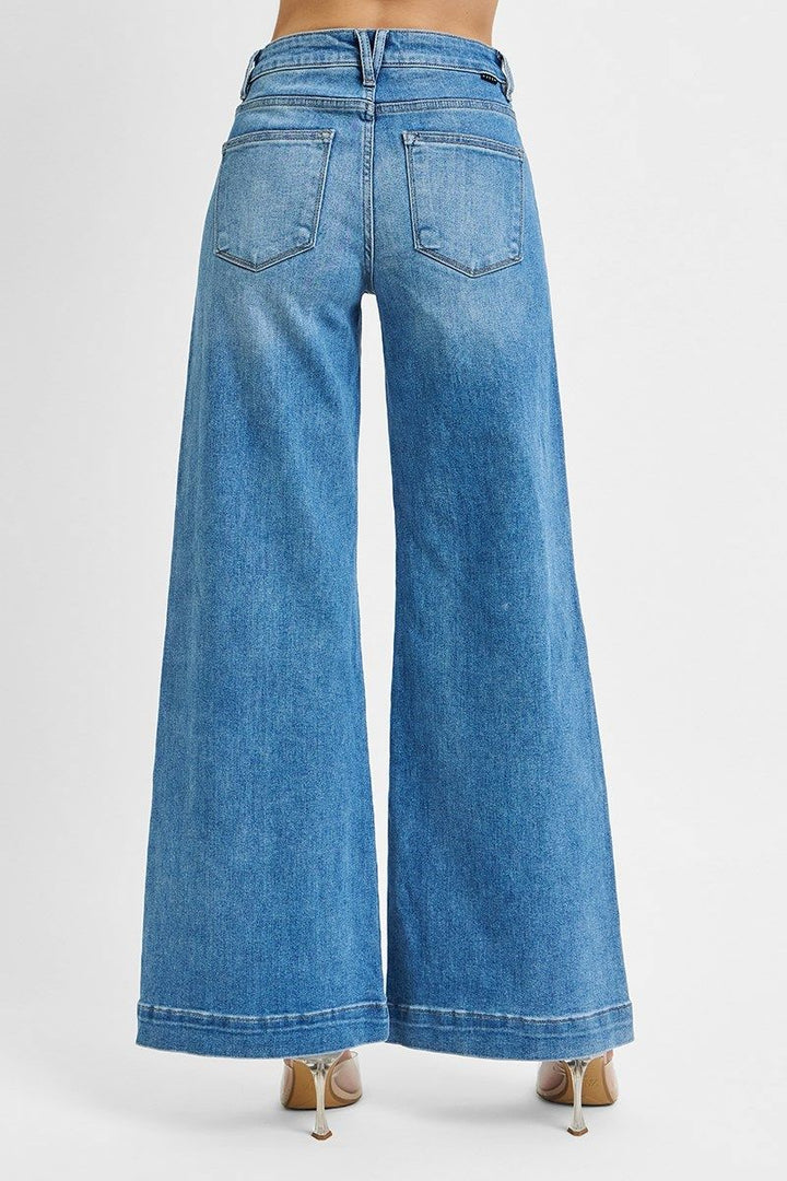 Risen Blissful MR Wide Front Patch Pocket Jeans