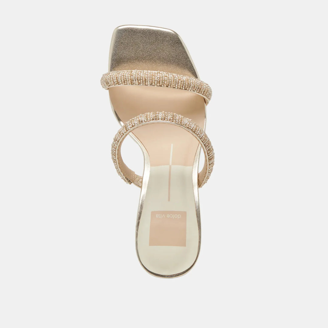 Dolce Vita Nolah Gold Multi Beads Heel
