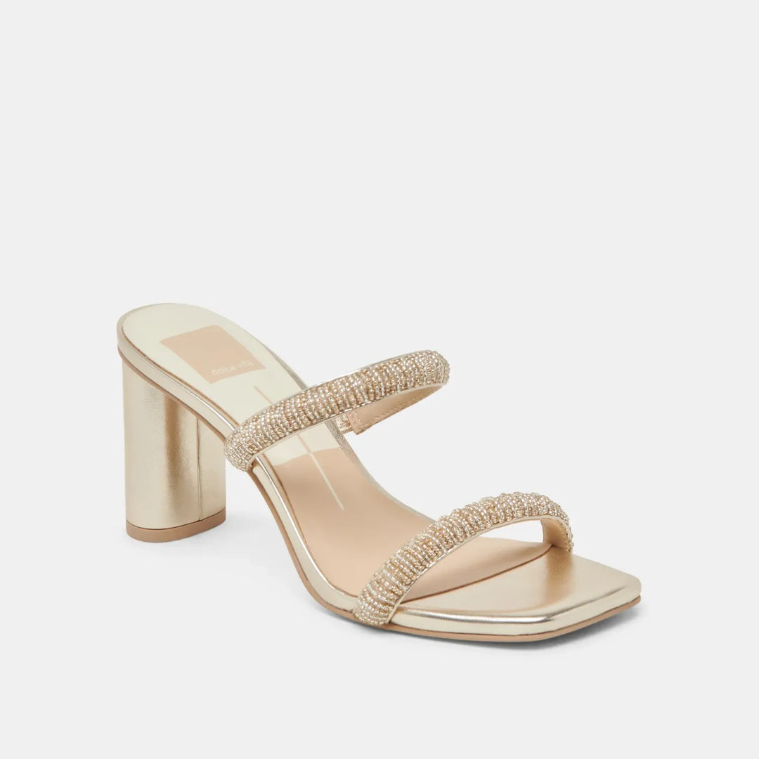Dolce Vita Nolah Gold Multi Beads Heel