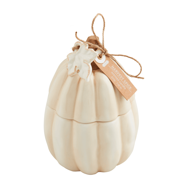 Mud Pie Ceramic Pumpkin Candle