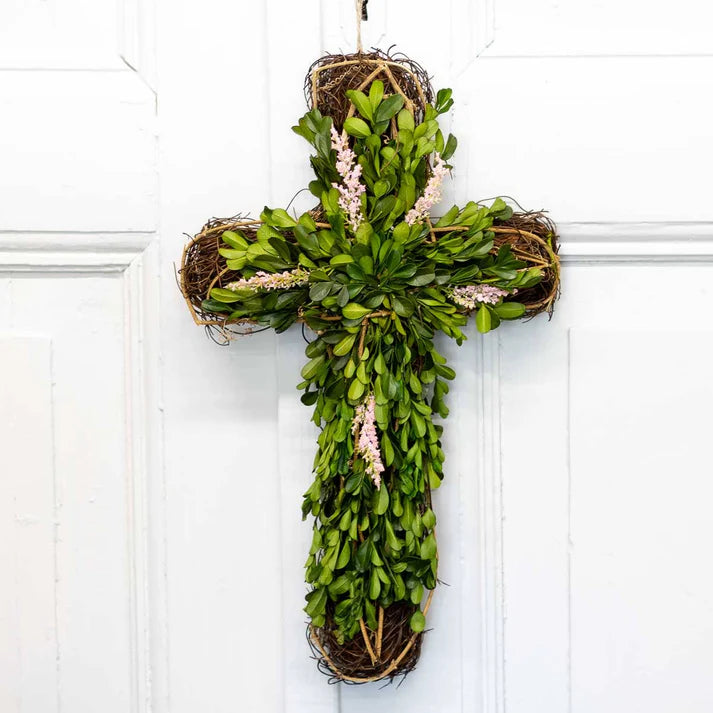 Royal Standard Selah Cross Door Decor Natural