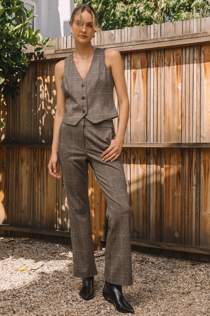 Modern Status Plaid Vest