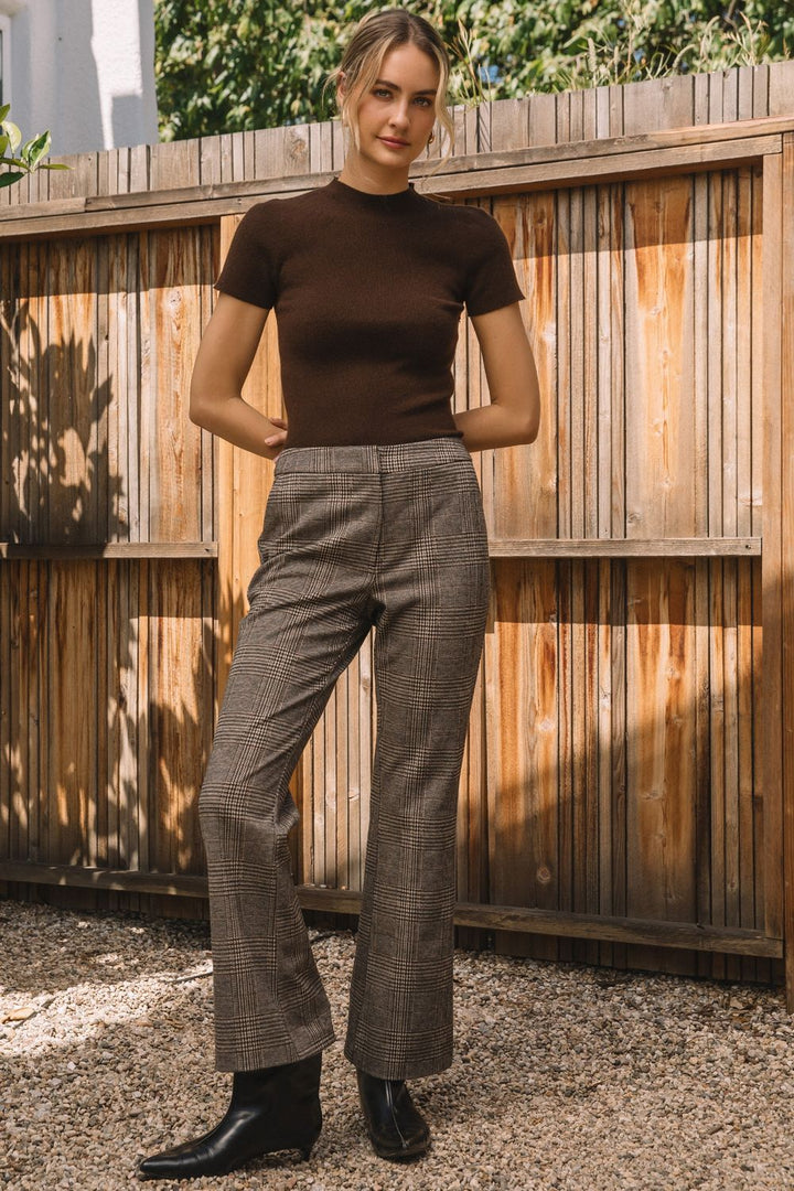 Performance Plaid Wide Pant
