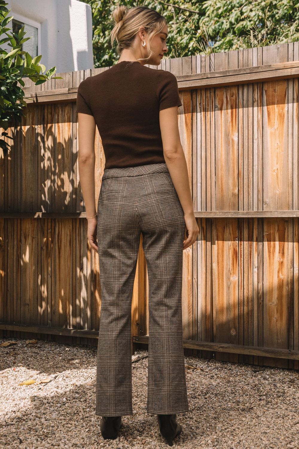 Performance Plaid Wide Pant