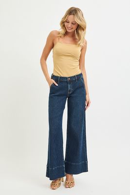 Risen Slouch Wide Leg Jeans
