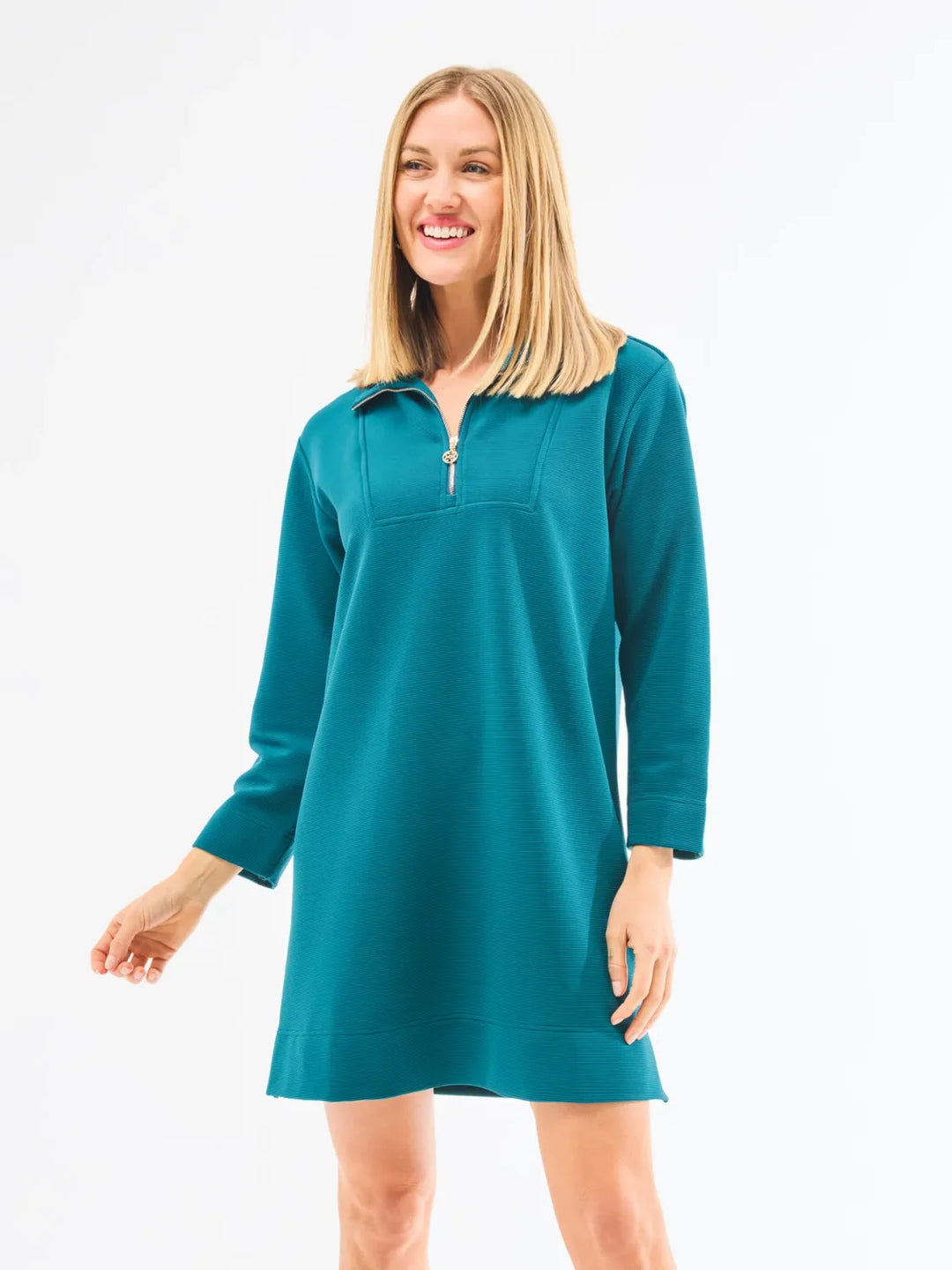 Mary Square Gulf Blue Raven Dress