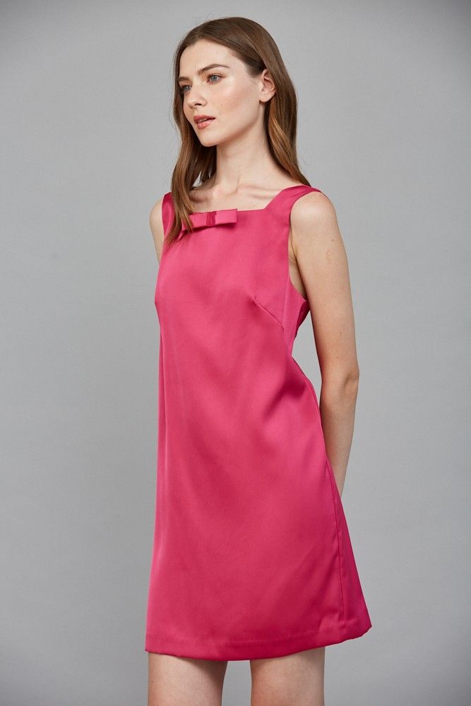 Classic Bow Open Back Dress