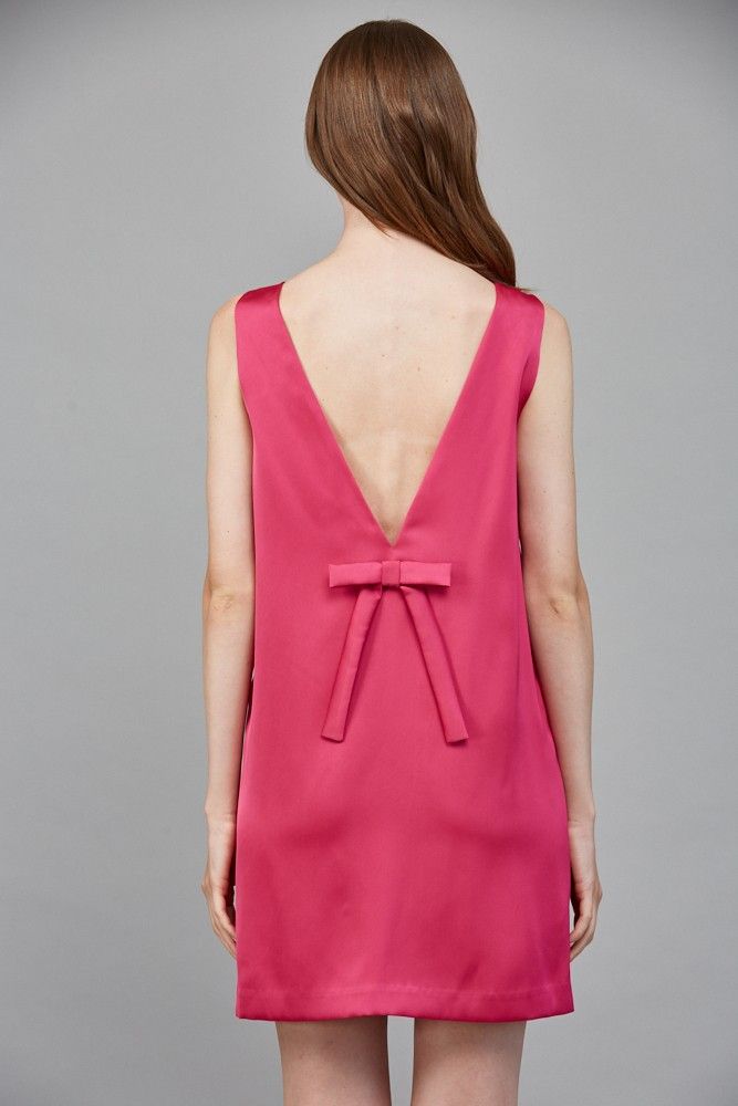 Classic Bow Open Back Dress