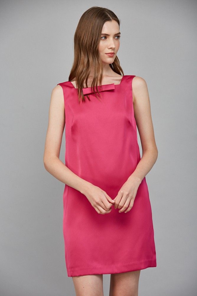Classic Bow Open Back Dress