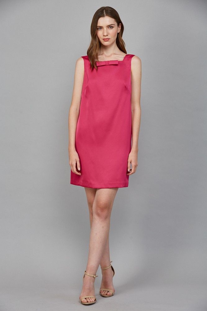 Classic Bow Open Back Dress