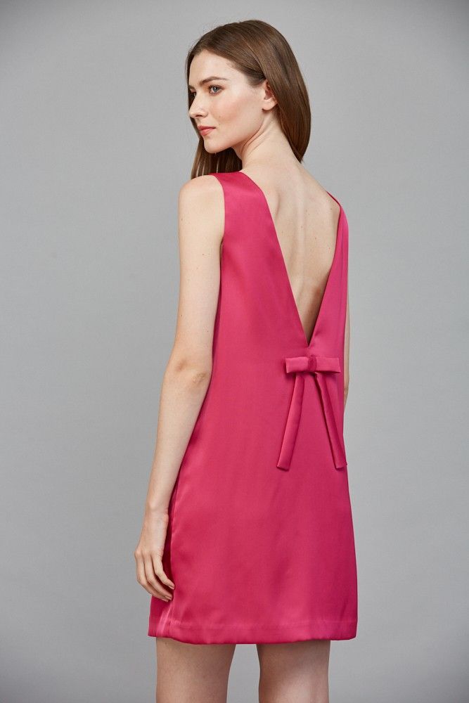 Classic Bow Open Back Dress