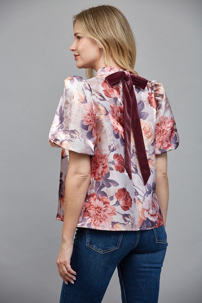 Give Me Space Bow Blouse