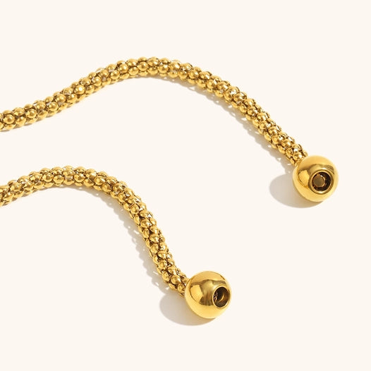 Golden Lariat Wrap 18K Gold Water Resistant Non Tarnish Necklace