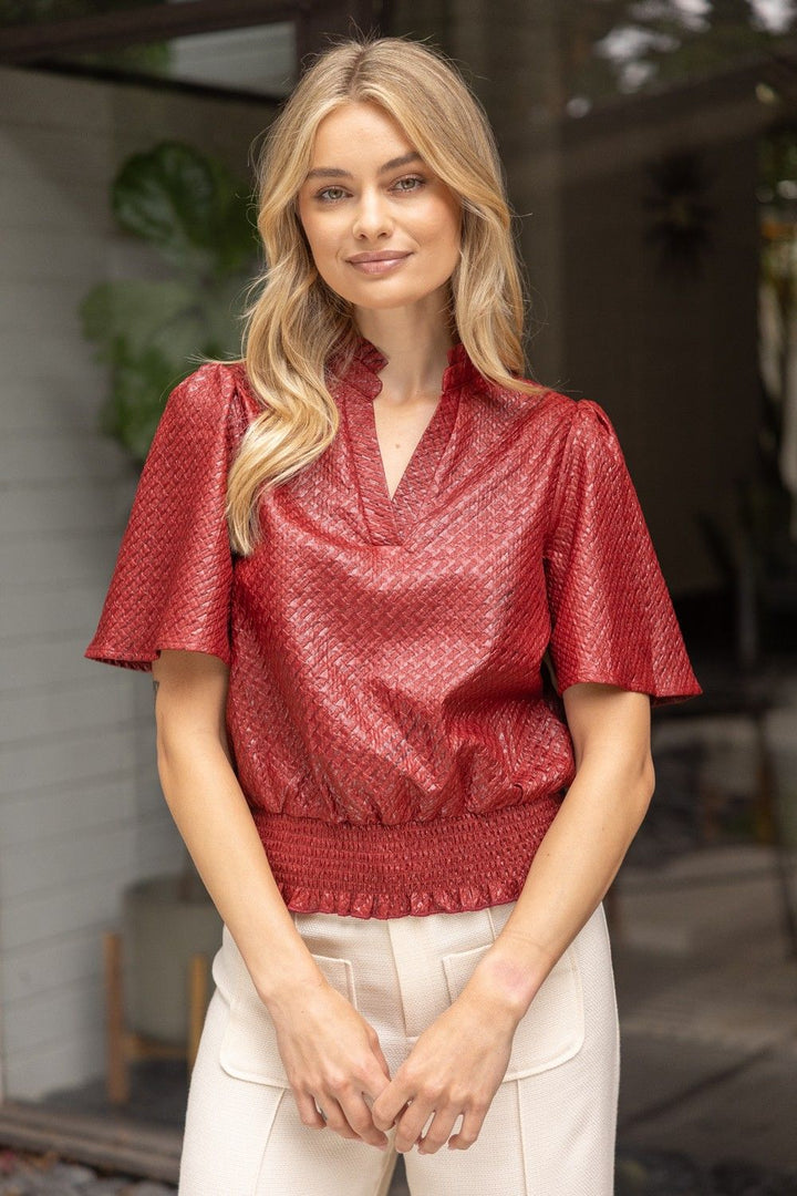 Love In Your Eyes Textured Top