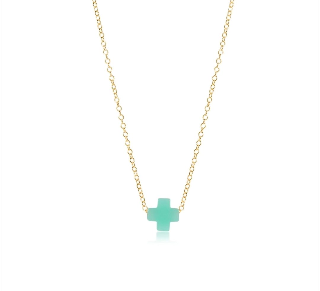 enewton egirl 14" Necklace Gold - Signature Cross
