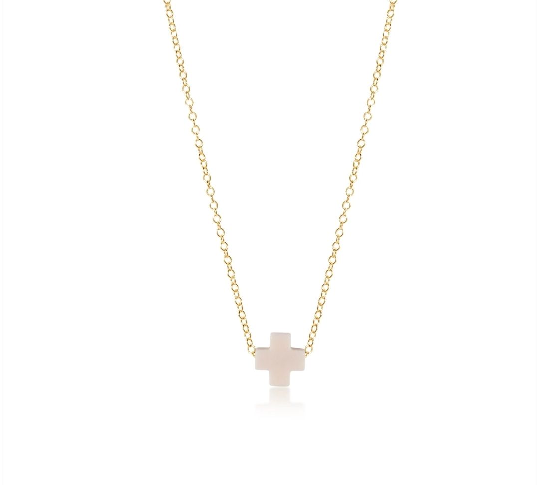 enewton egirl 14" Necklace Gold - Signature Cross