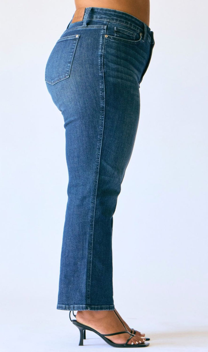 Judy Blue Good Call MR Petite Straight TC, CURVY