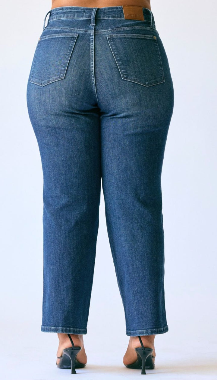 Judy Blue Good Call MR Petite Straight TC, CURVY