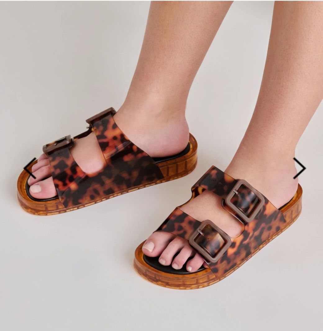 Dolce Vita Julio Tortoise Vinyl Slide