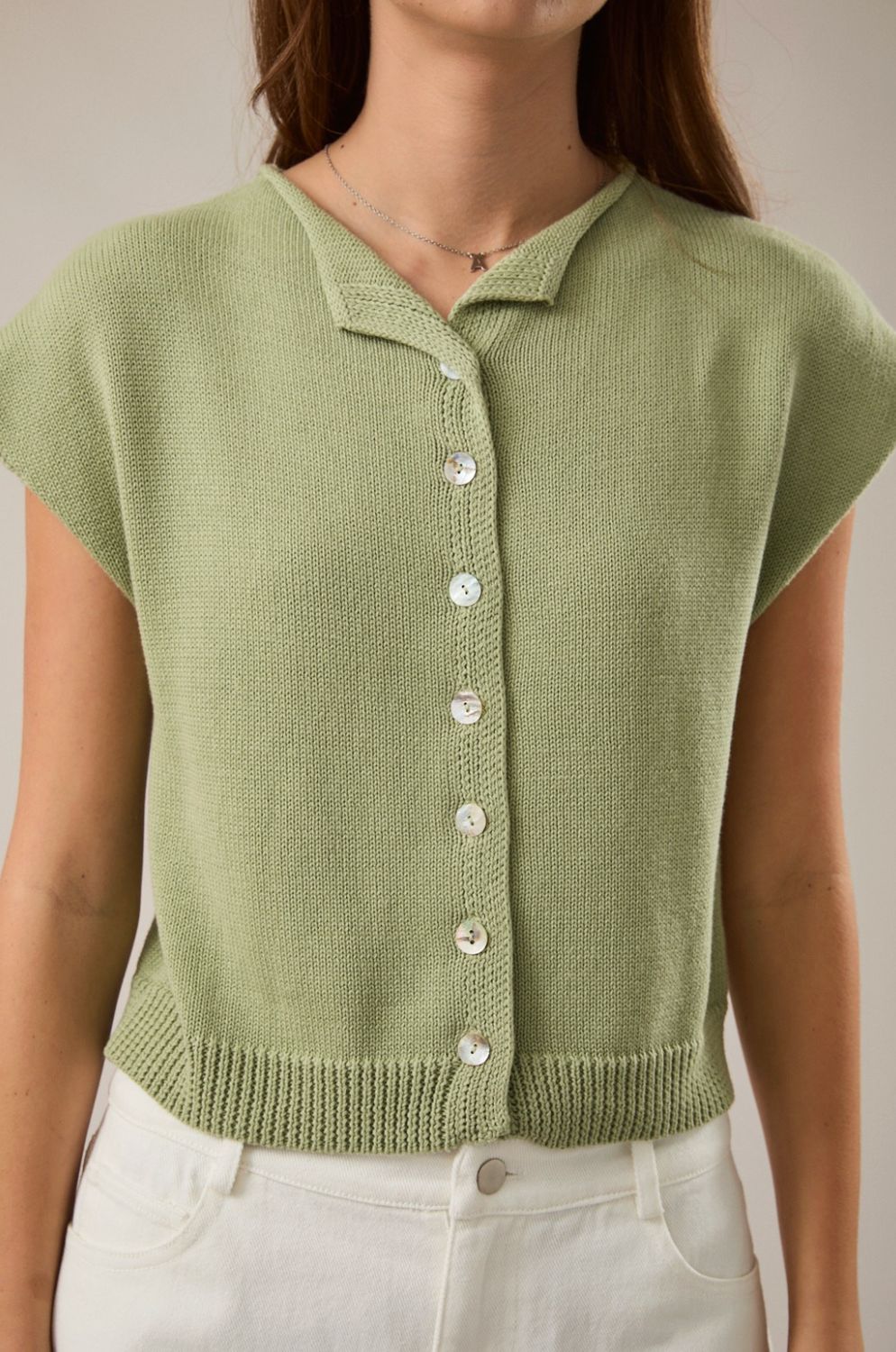 Effortless Sleeveless Sweater Top