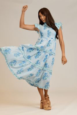 Mud Pie Perin Smocked Midi Dress